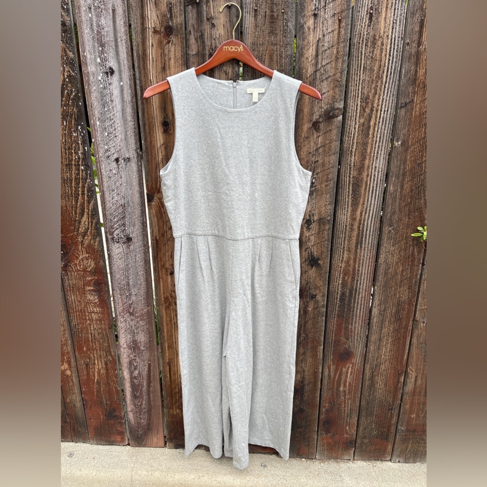 Grey Eileen Fisher Sleeveless Jumpsuit - Size M